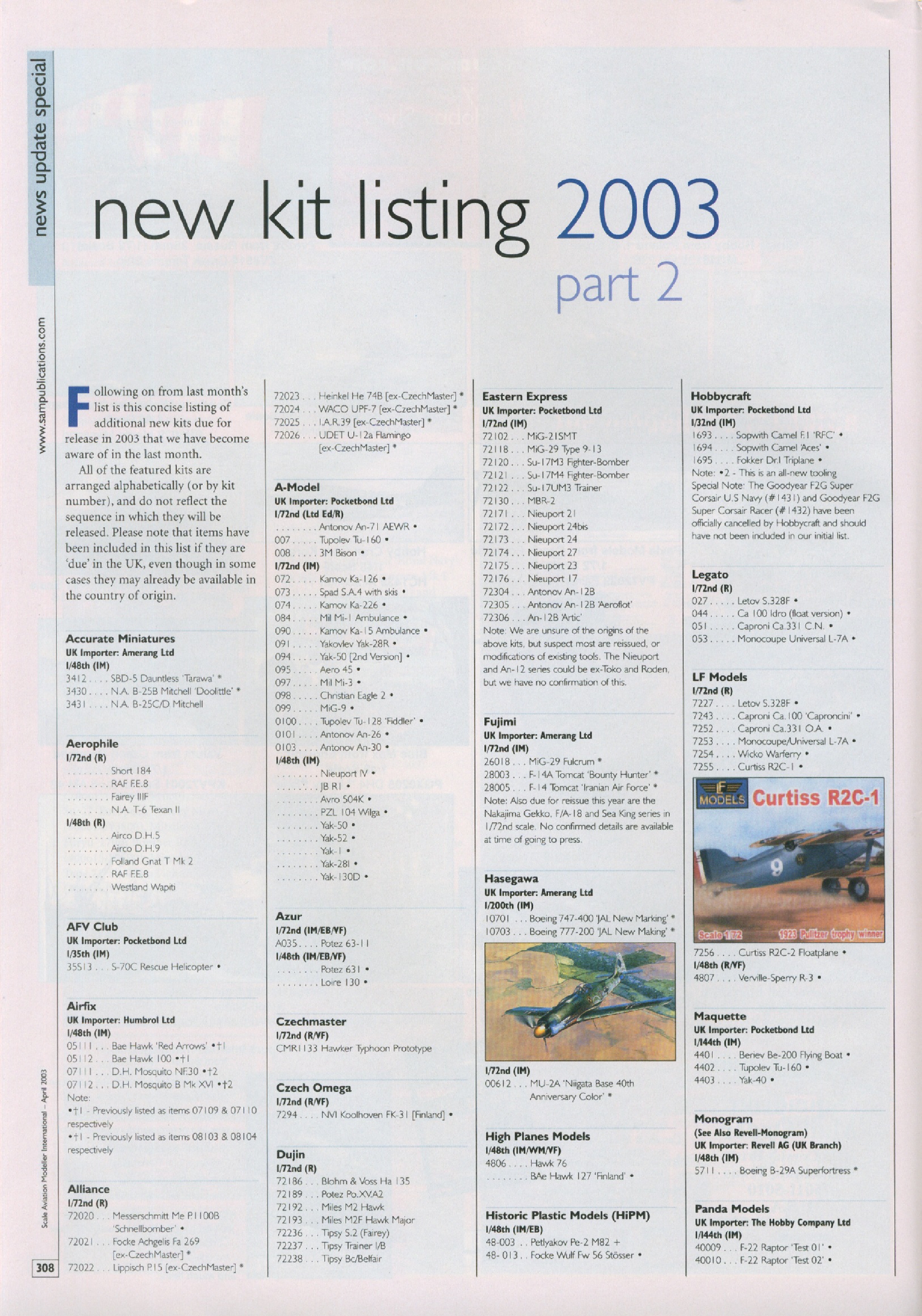 Scale Aviation Modeller International 2003-04